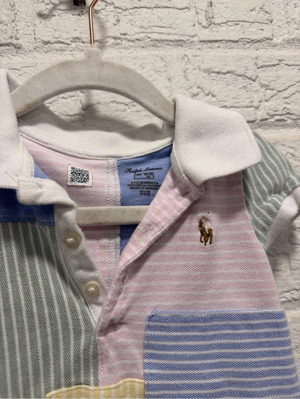 Ralph Lauren Pastel Patchwork Polo Dress